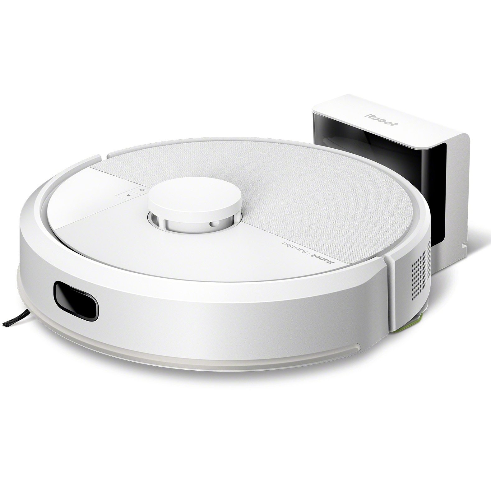 Robot de aspirare cu mop Roomba 105 iRobot Combo, Y311240, navigatie avansata ClearView™ LiDAR, curatare in patru etape, putere de aspirare 7000 Pa, tehnologie Carpet Detect, aplicatie Roomba HOME, alb