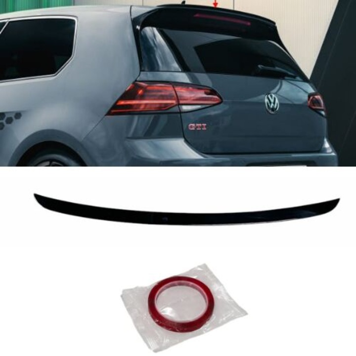 Golf 7 GTI/7.5 GTI/7 R/7.5 R TCR Stílusú Hátsó Légterelő Fényes Fekete ABS Műanyag AutoVision
