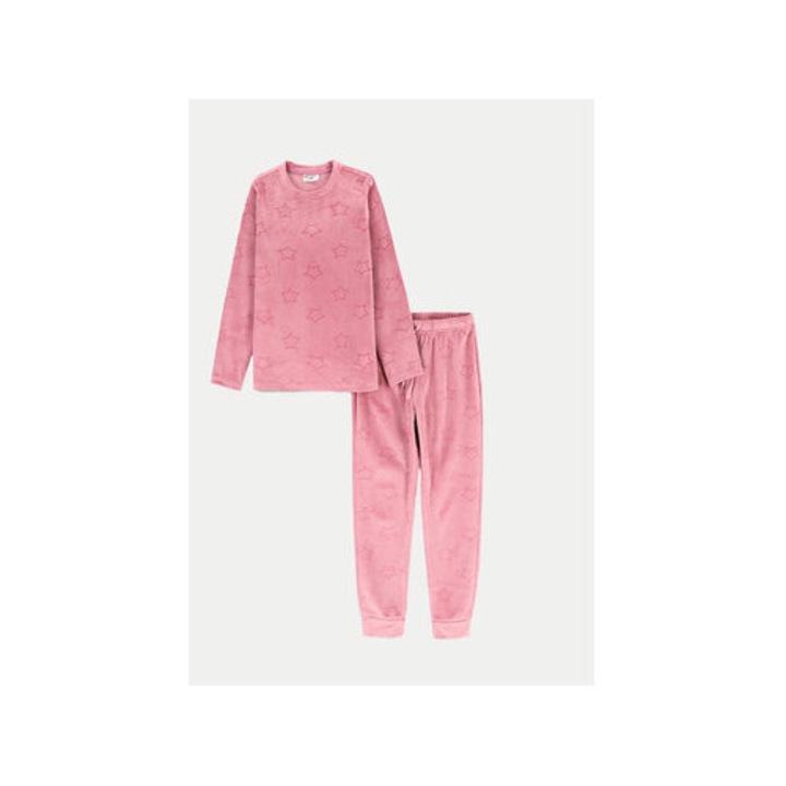 Lányka pizsama, Coccodrillo, 304488856, Poliészter, Rózsaszín, Rózsaszín