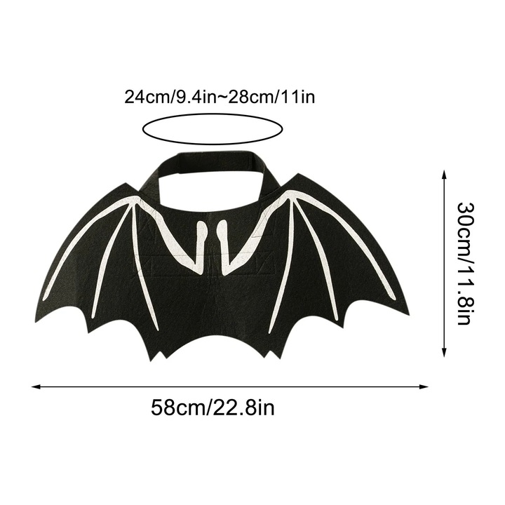 Costum de Halloween pentru caini, Salopeta, multicolor, dimensiuni S/M/L