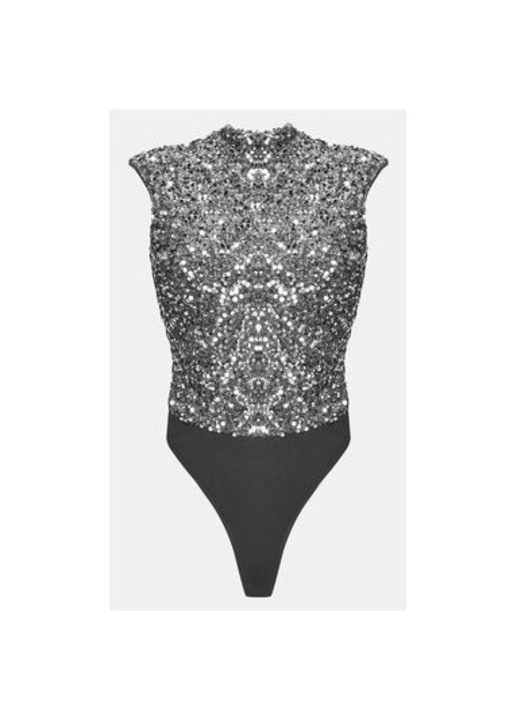 Дамско боди, Бардо, 304921186, Полиестер, 42 EU, Сребрист