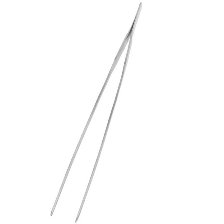 Penseta curbata acvariu, ZYBLSSBB, inox, 27x25cm, multicolor