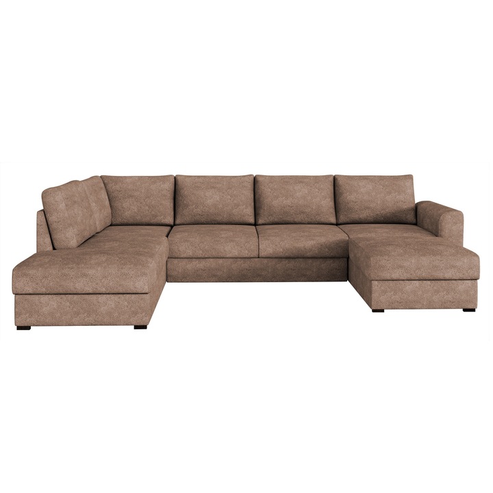 Coltar rabatabil Szafran Stanga, MIRJAN 24, nuc, 188x305x85 cm