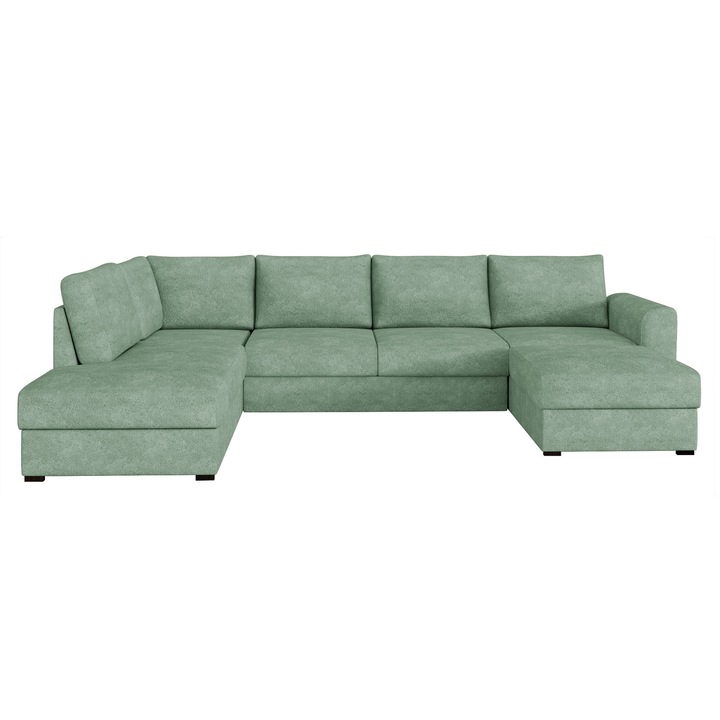 Coltar rabatabil Szafran Stanga, MIRJAN 24, menta verde, 188x305x85 cm