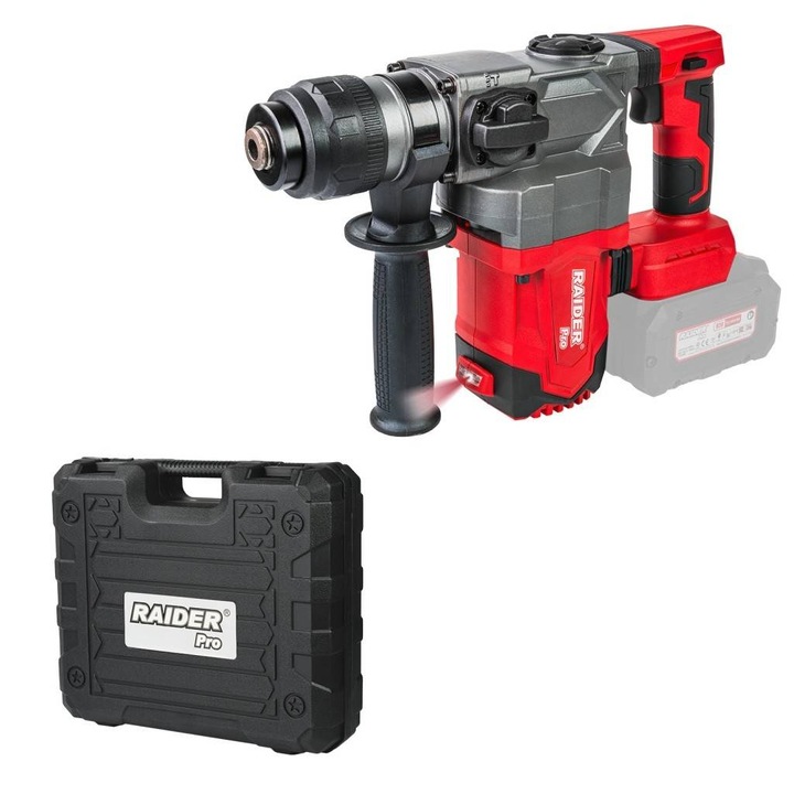 Ciocan rotopercutor brushless SDS+, 3J, 2 functii, acumulator 1x4 Ah