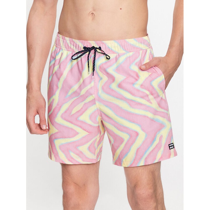 Pantaloni inot barbati, Billabong, 301882213, Poliester reciclat, M INTL, Roz