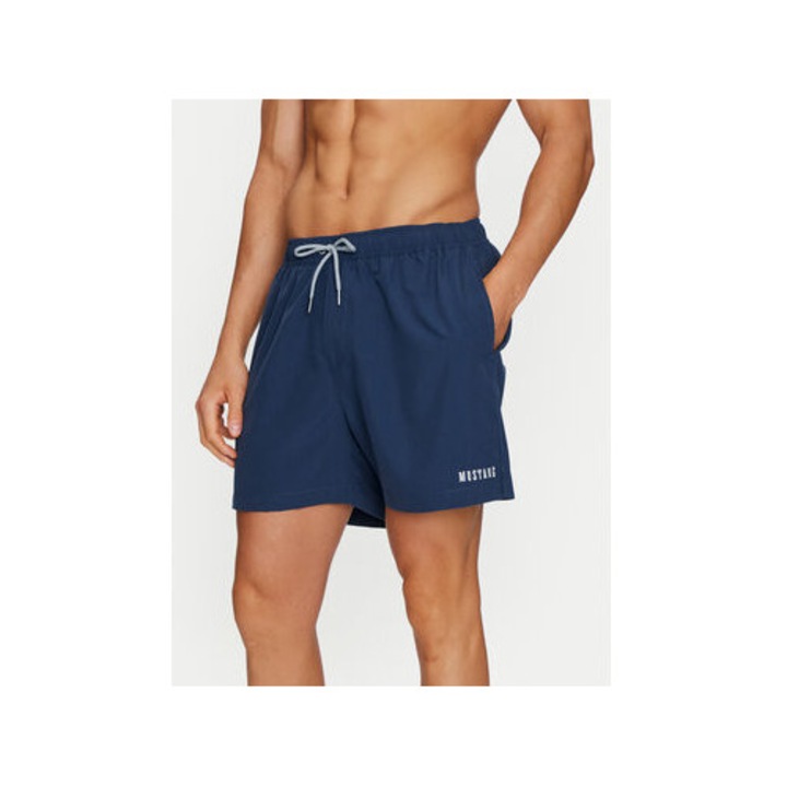 Pantaloni inot barbati, Mustang, 303761479, Poliester, S INTL, Albastru
