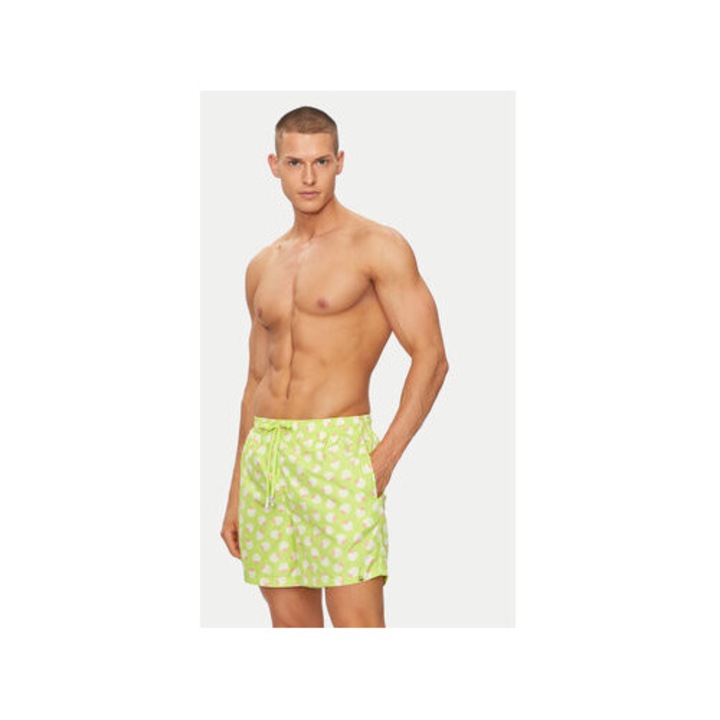 Pantaloni inot barbati, United Colors Of Benetton, 303813581, Poliester, L INTL, Verde