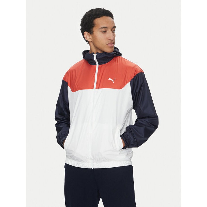 Férfi széldzseki, Puma, 304578885, Újrahasznosított poliészter, Többszínű, Többszínű