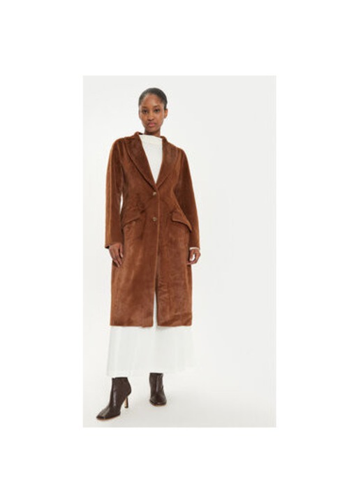 Palton dama, Fracomina, 304449178, Poliester, Maro, Maro