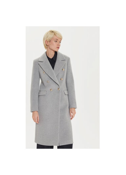 Palton dama, Maryley, 304973482, Poliester/Lana, Gri, Gri