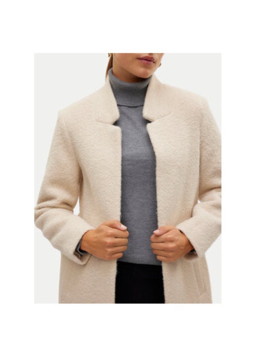 Palton dama, Vero Moda, 304509650, Poliester, Bej, Bej