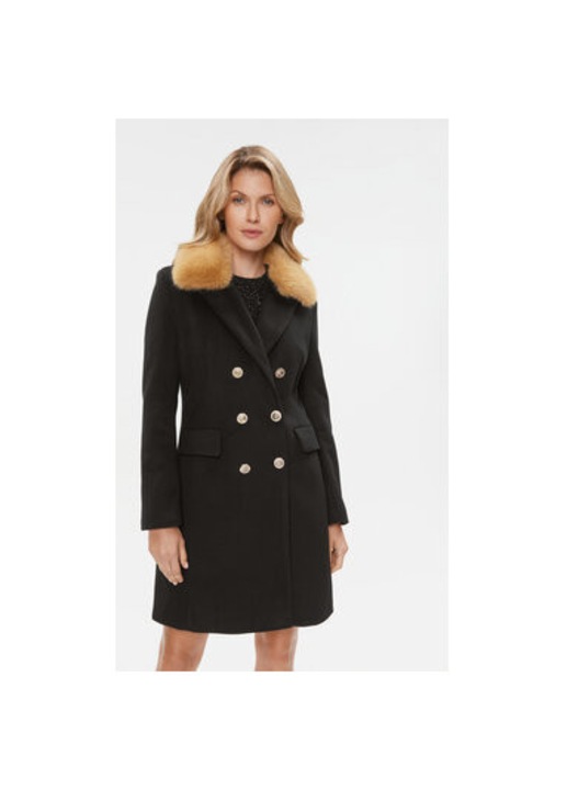 Palton dama, Maryley, 303588953, Poliester, S INTL, Negru
