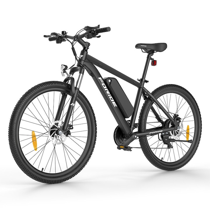 Elektromos kerékpár, Foride Xtremer 1, 27,5"x18", 120 kg, 100 km, IPX4, 36 V 250 W 13 Ah, 468 Wh, fekete