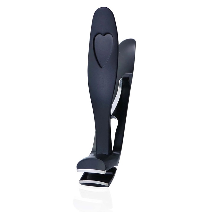 YANYXR ergonomikus körömcsipesz, rozsdamentes acél, fekete, 44.5g, nagy nyílás