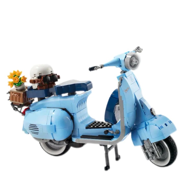 Комплект за сглобяване на скутер Vespa 125, Декоративна колекция за възрастни, Креативно моделиране, 1106 части, AjieQaQ, Многоцветен