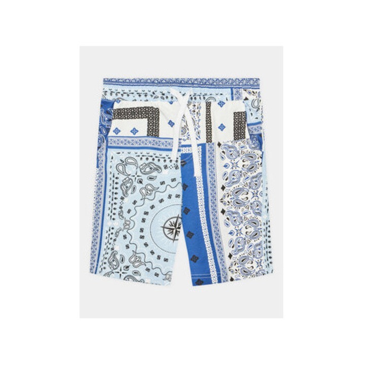 Pantaloni scurti baieti, United Colors Of Benetton, 302079780, Bumbac, Albastru, Albastru