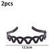 Set de 2 piepteni din plastic pentru par, forma 11, multicolor