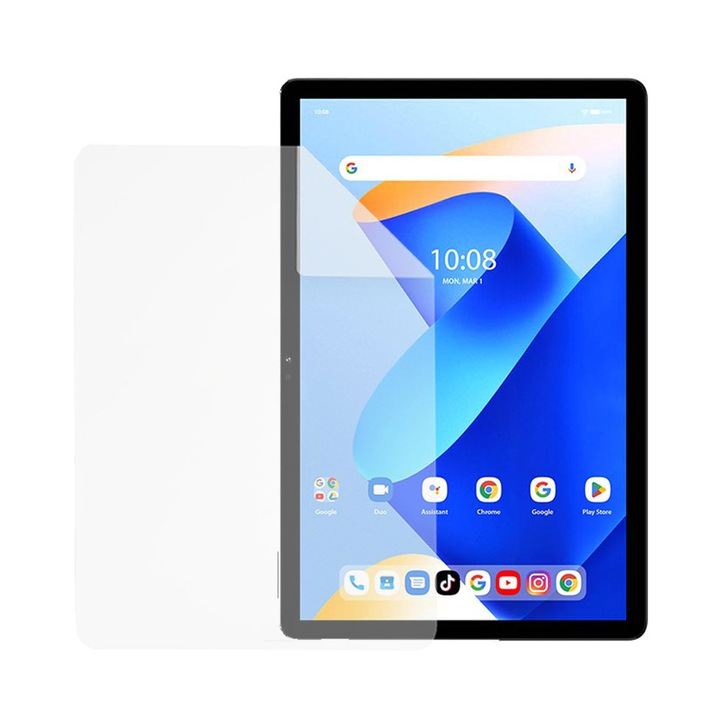 Folie Silicon High Definition pentru Umidigi G9 Tab, COMANDO TAB PROTECT, Anti-Soc, Rezistenta la zgarieturi, Ultra-subtire, Strat Oleofobic, Sensibilitate ridicata, Aplicare usoara, Transparent