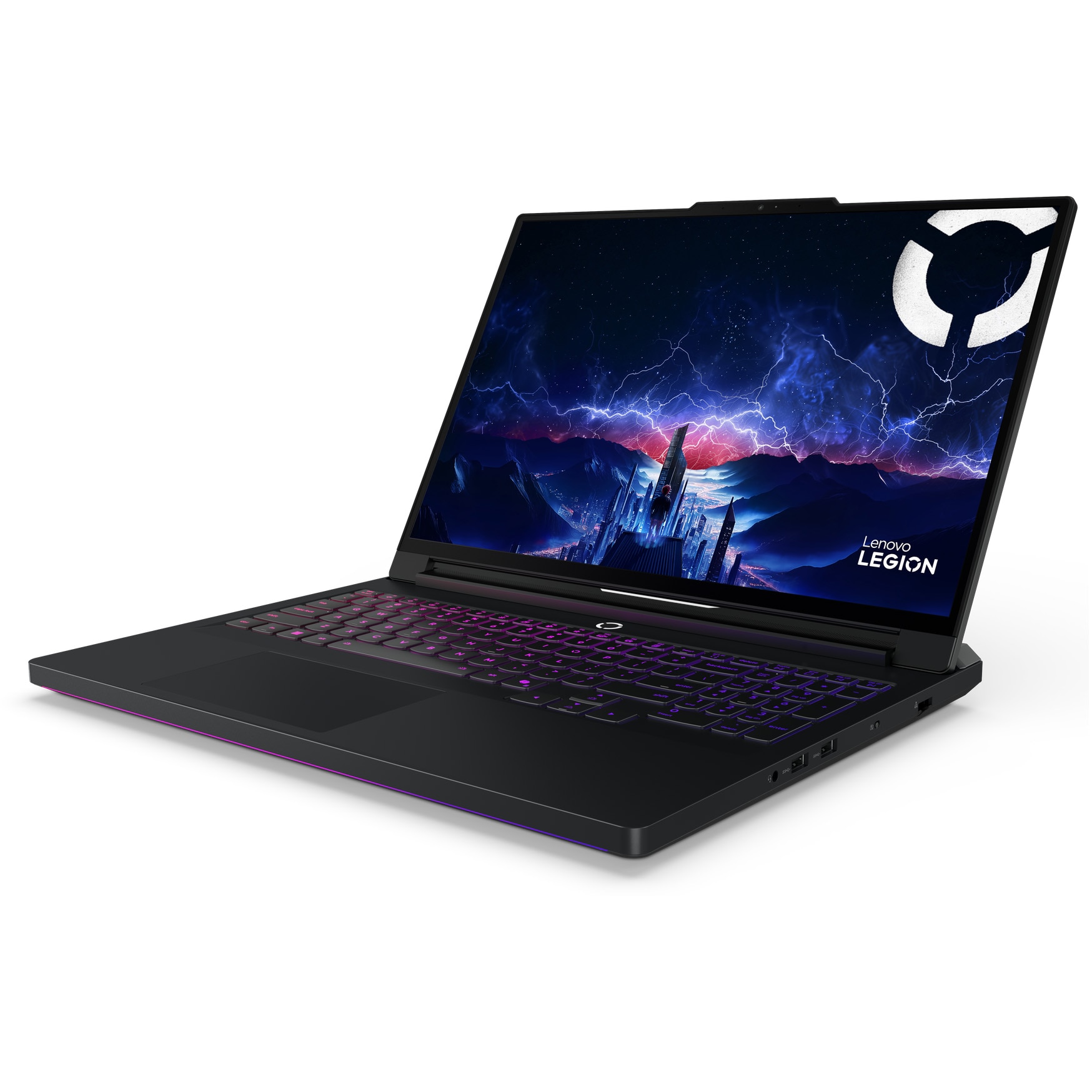 Laptop Gaming Lenovo Legion Pro 7 16IAX10H cu procesor Intel® Core Ultra 9 275HX pana la 5.4GHz, 16" WQXGA, OLED, 240Hz, 32GB DDR5 RAM, 1TB SSD, NVIDIA® GeForce RTX™ 5080 16GB GDDR7, Windows® 11 Pro, Eclipse Black, 3y on-site Premium Care