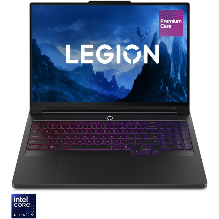 Lenovo Legion Pro 7 16IAX10H Gaming Laptop Intel® Core™ Ultra 9 275HX processzorral akár 5,4 GHz-ig, 16 hüvelykes WQXGA, OLED, 240 Hz, 64 GB DDR5 RAM, 1 TB SSD, NVIDIA® GeForce RTXlipse, 76 NoGBOS, 7clipse, 5080 fekete 3 év helyszíni Premium Care