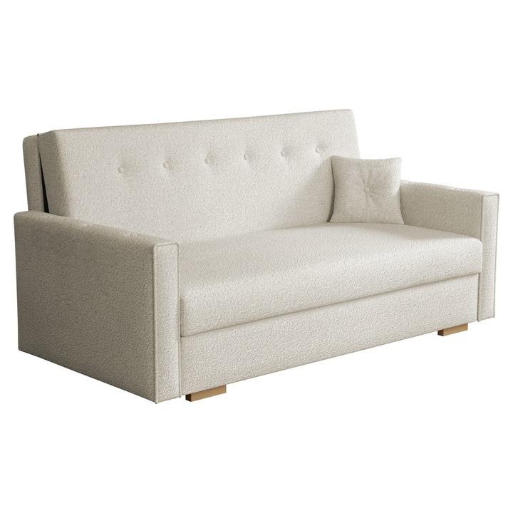 Canapea Clivia Sonic IV, MIRJAN24, ecru, 100x173x85 cm