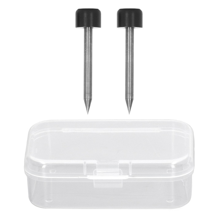 Set 2 tije electrozi Enforose din otel tungsten pentru masina de fuziune cu fibra optica, 24.3x6x2mm