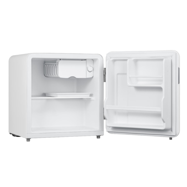 Frigider-minibar Samus SW066RE, 47 l, Termostat reglabil, 1 raft de sticla, Clasa E, H 50 cm, Dezghetare manuala, Alb