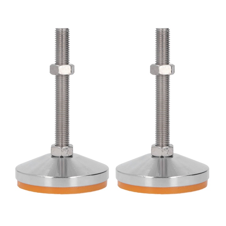 Set 2 picioare de nivelare pentru mobilier, Enforose, cauciuc TPU, D100xM16x120mm