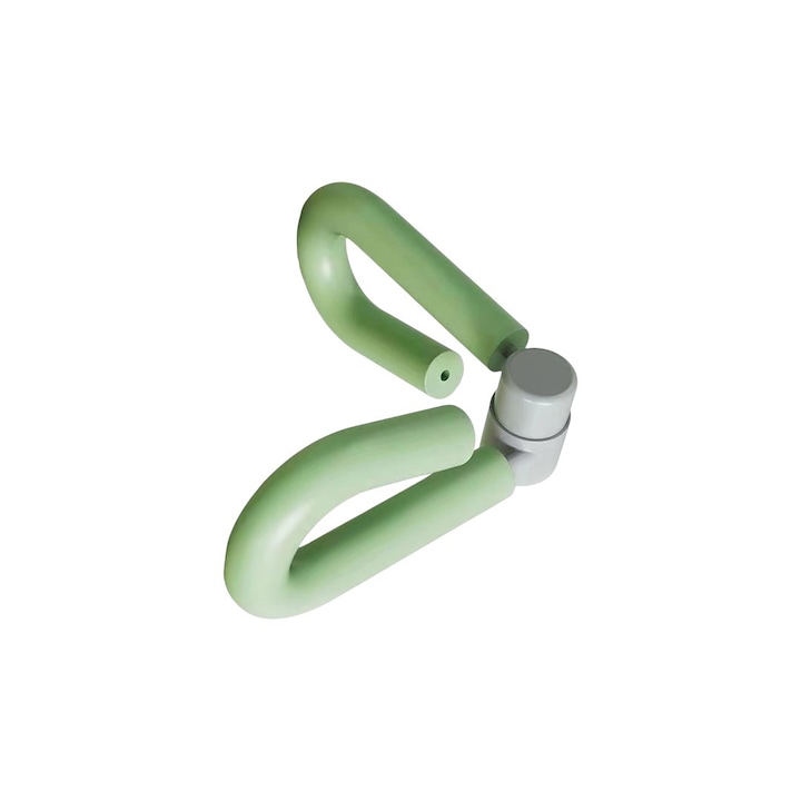 Фитнес уред, укрепване на мускулите на краката, ръцете, бедрото, седалището, гърба, тонизиране на мускулите на таза, меки подплатени дръжки, офис, домашен, преносим и сгъваем, зелен