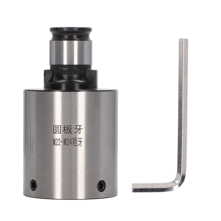 Mandrin rotund pentru filetat Enforose, 31mm, adancime maxima 72mm, otel carbon, set cu cheie hexagonala