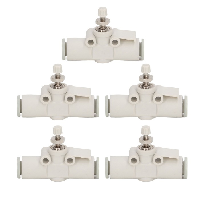 5 db gázpedál szelep csőhöz, Enforose PVC, 6 mm OD, nyomásálló