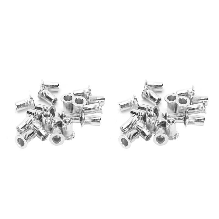 Set de piulite cu nituri M4x20, Enforose, aluminiu, rezistente la coroziune