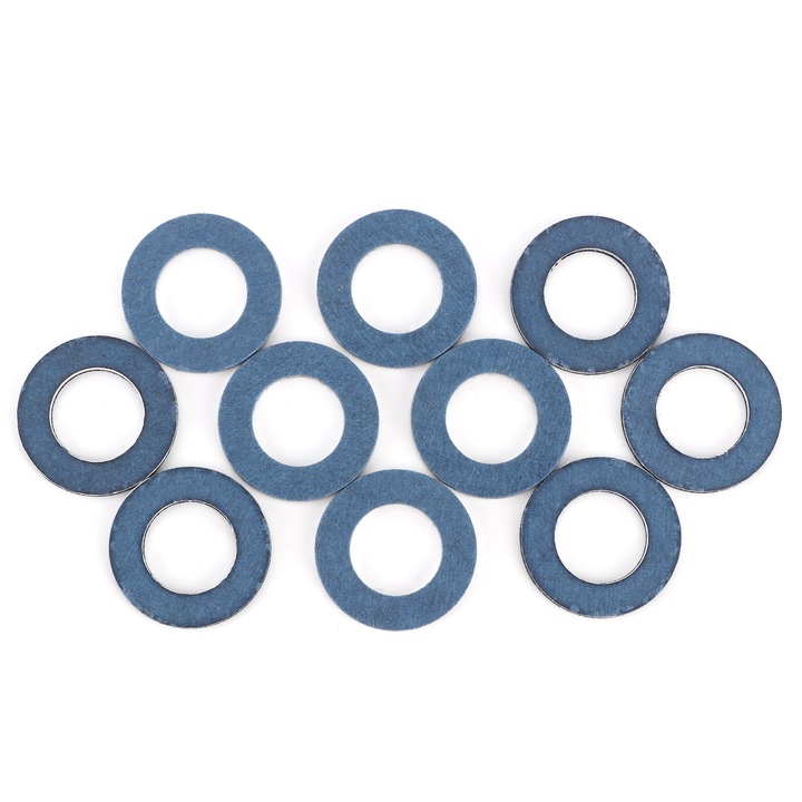 Set 10 garnituri pentru dopuri de scurgere a uleiului Enforose, aluminiu, 90430-12031, potrivite pentru diverse modele SCION si Toyota
