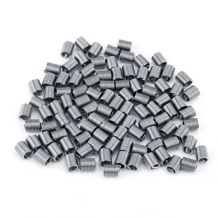 100 db M4*0,7*2,5 D rozsdamentes acél menetes betétkészlet, Enforose, kopásálló, gyakori használatra