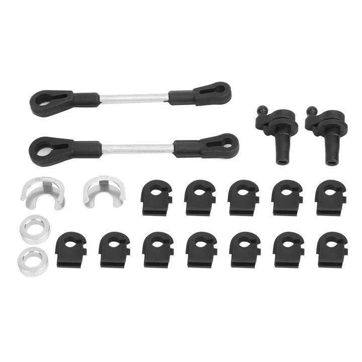 Set de instrumente de reparare a galeriei de admisie Enforose, 2 tije de legatura, 2 suporturi, 2 bucle in forma de U, 12 bucle, ABS, aluminiu, 2004-2009