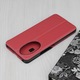 Husa Protectie compatibila cu Honor 200, MaiDestept, G56, Flip Cover, Piele ecologica, Noble Red