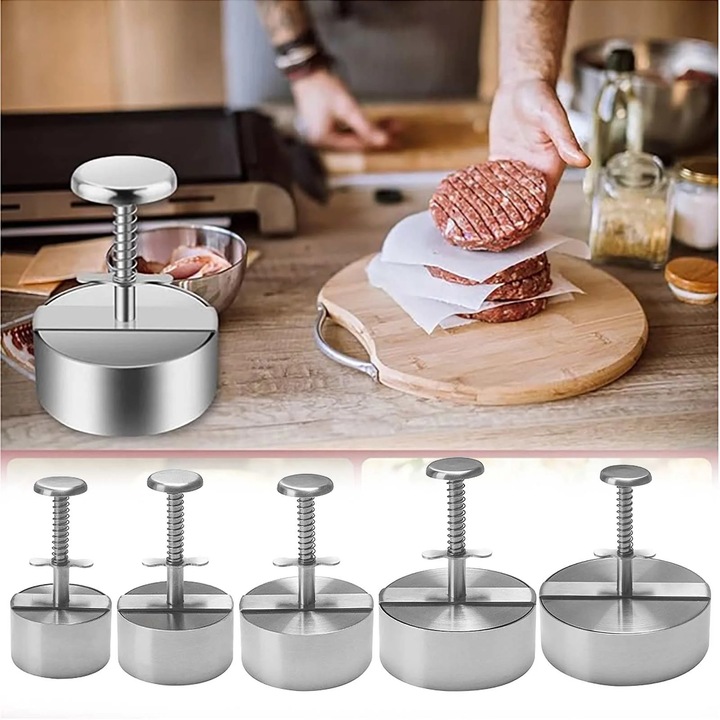 Presa burger YANYXR 14cm ajustabila inox