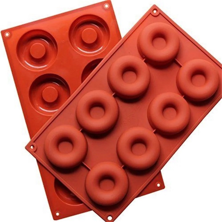 Tava copt YANYXR silicon 8 cavitati diverse forme 29.4x17.4x2.2cm