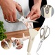 Foarfeca de bucatarie YANYXR multifunctionala inox detasabila 23x8cm, magnetica