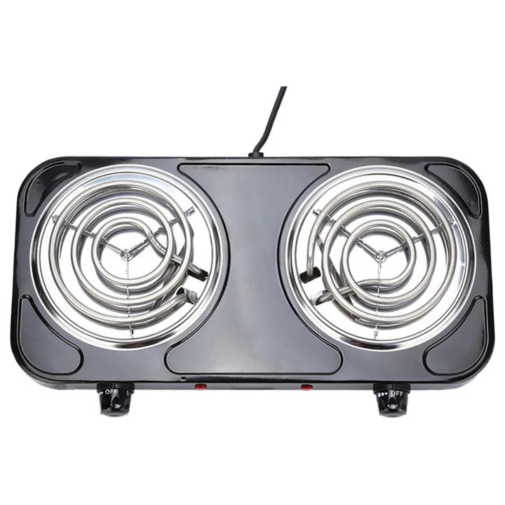 Plita electrica IQ KC-1252, 1000W + 1500W, usor de utilizat
