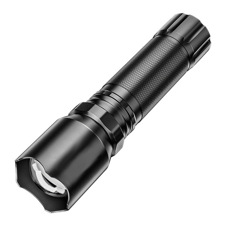 Алуминиев LED фенер, с текстурирана дръжка, зареждане чрез Type-C, преносим, за къмпинг, на открито, спешни случаи, ежедневна употреба