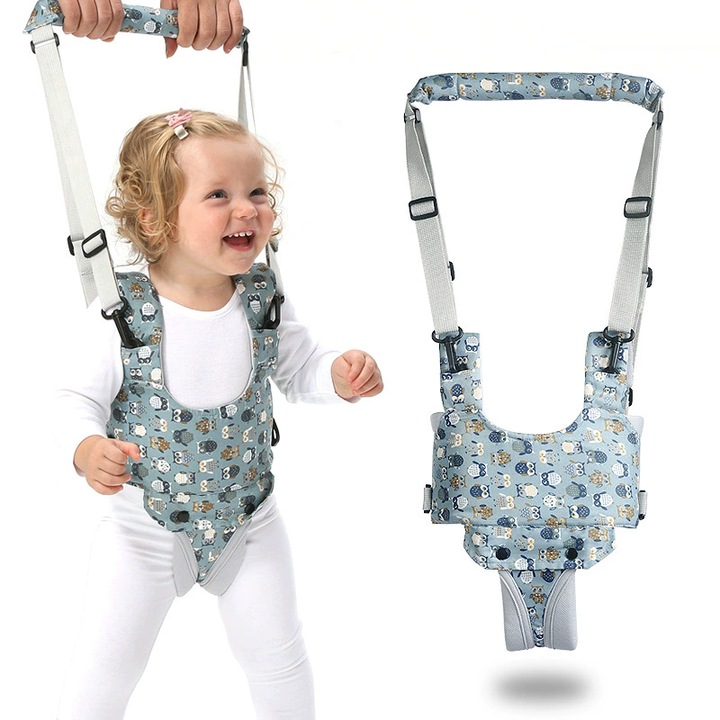 Baby Toddler Carrier, Csecsemő Walking Waist Protector Type, Anti Strangulation és Anti Fall, kék