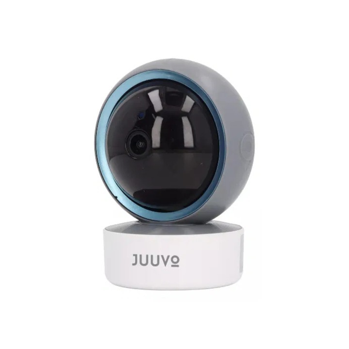 Камера за Вътрешно Наблюдение Juuvo P02ZT4 с Вградена Интелигентна Технология 4MP, Tuya Smart, Бяла/Черна