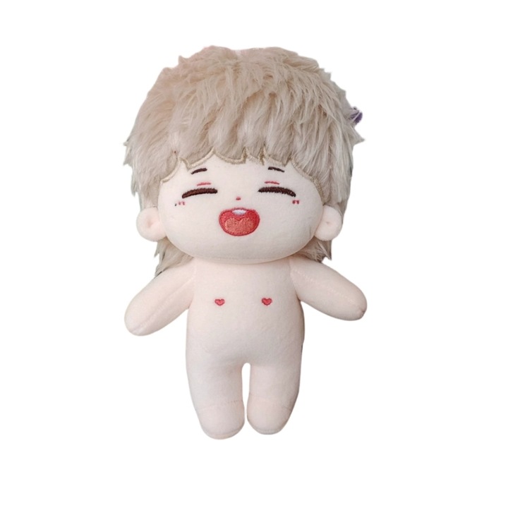Tizenhét plüss baba 20 cm – Puha játék gyűjtőknek (Csak baba, ruha nélkül)