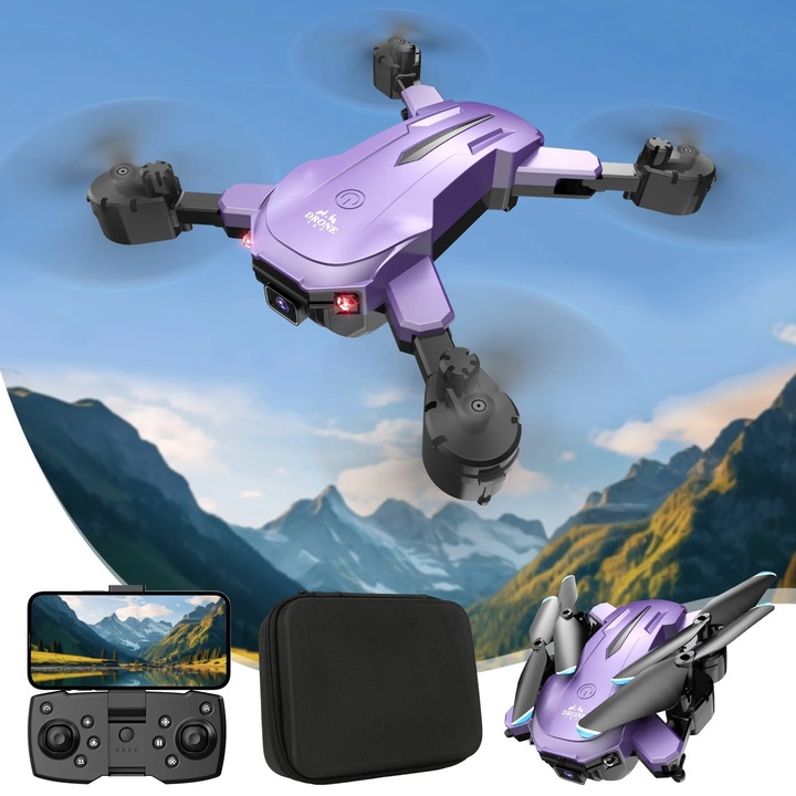 Drona WiFi FPV YANYXR, camera 1080P, pliabila, negru 27x8x18cm