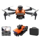 Dronă cu cameră FPV 4K, telecomandă, menținerea altitudinii, portocalie, set complet, 24x23x9cm