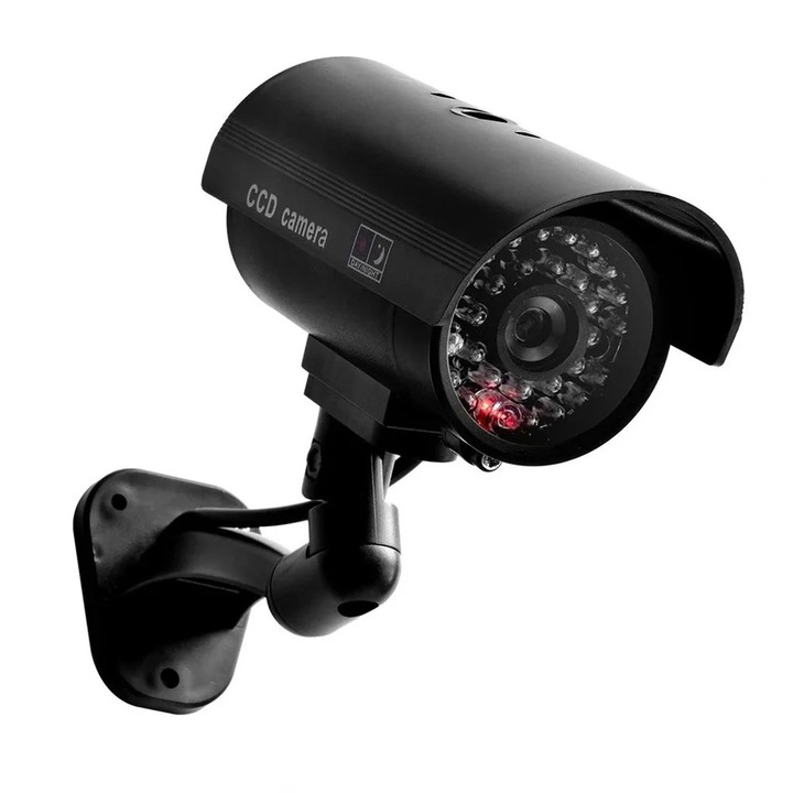 Camera de supraveghere falsa, rezistenta la apa, LED, 16x9x8cm