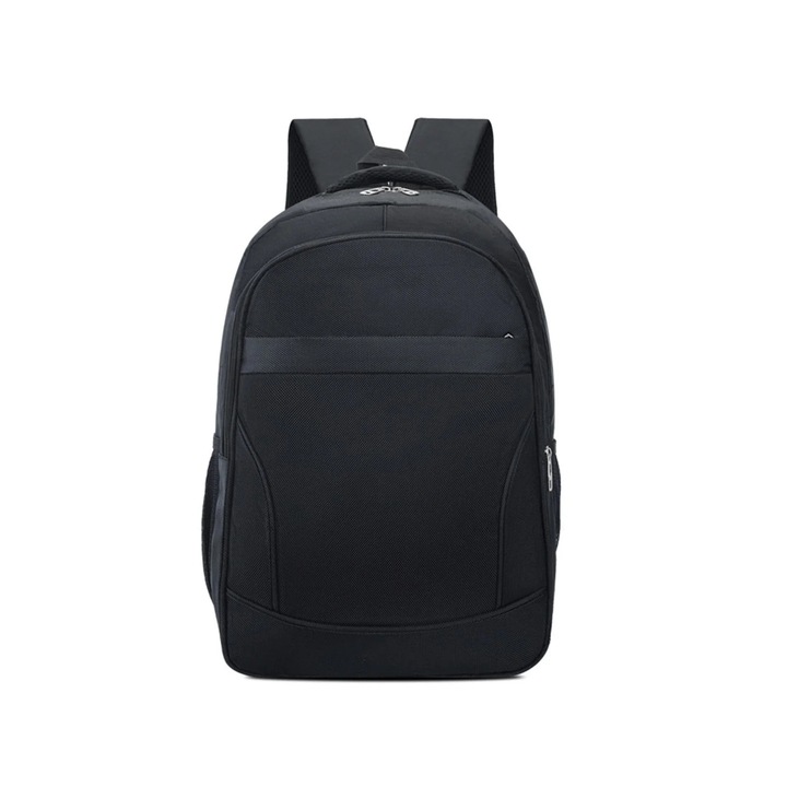 Rucsac laptop business 15.6 inch, capac mare, negru, 46x30x18cm
