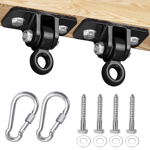 Set 2 suporturi leagan cu capacitate 2400 lbs, MWAOWM, pentru interior si exterior, accesorii incluse, negru